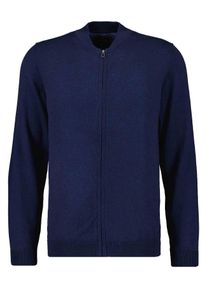 Ragman Gebreid fleecejack heren jassen maat L (50/52) blauw