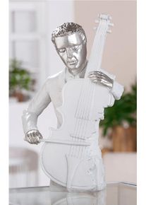 Gilde Decoratief figuur Beeld Muzikant (1 stuk) beelden & sculpturen wit
