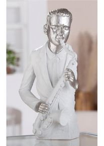 Gilde Decoratief figuur Beeld Muzikant (1 stuk) beelden & sculpturen wit