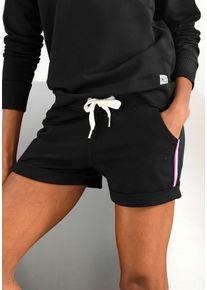 H.I.S. H.I.S Strandshort met tapestrepen opzij dames shorts & bermuda's maat 40/42 zwart