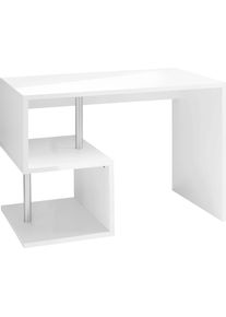 Inosign Bureau Essence, modern ontwerp in verschillende breedtes, met en zonder monitorsteun, gemaakt in itali&euml; bureaus wit