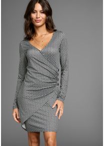 Laura Scott Jerseyjurk met wikkeleffect dames jerseyjurken maat 38 multicolor