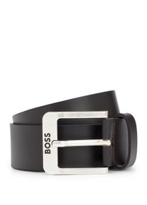 BOSS Leren riem Jemio_Sz40 met BOSS-opdruk heren riemen maat 115 bruin
