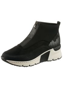 Rieker Boots zonder sluiting Enkellaarsjes, high top sneakers met ritssluiting aan de voorkant dames enkellaarsjes maat 38 zwart