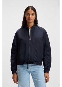 BOSS Orange Bomberjack Pirosa Premium Damesmode met beschermende afwerking dames blousons maat 38 blauw