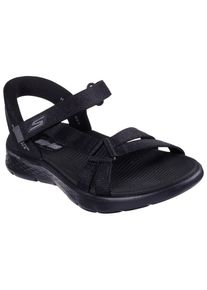 Skechers Sandalen GO WALK FLEX SANDAL-ILLUMINATE , sandalette, trekking sandaal met gogo mat voetbed dames sportieve sandalen maat 42 zwart