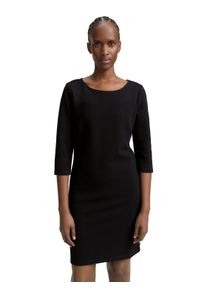 Tom Tailor Denim Shirtjurk Zomerjurk in structuur-optiek en met stretch dames shirtjurken maat M (38) zwart