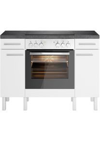 Optifit Keuken Lilly Breedte 120, optioneel met elektrische apparaten keukenkast series maat - wit