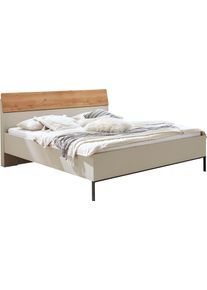 Wiemann Futonbed Asti Afwerking imitatie wit eiken, slede in leisteen futonbedden beige