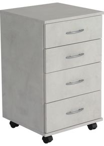 VOGL Möbelfabrik Kastje op wieltjes Barrie, Kantoorcontainer, verschillende uitvoeringen, met laden, hoogte 67 cm, made in germany (1 stuk)