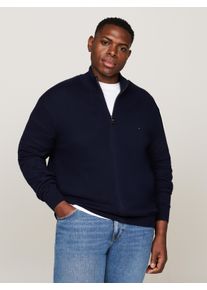 Tommy Hilfiger Cardigan BT-PIMA ORG CTN CASHMERE ZTHRU-B heren gebreide vesten maat 4XL blauw