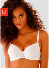 Lascana Bh met steuncups Invisible Pink met spacer-schalen, perfect onder witte kleding dames voorgevormde bh's maat B wit