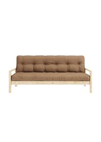 KARUP Slaapbank Knob met futonmatras, verschillende kleuren, fsc-gecertificeerd, dennenhout beige, slaapbanken, Breedte ligoppervlak: 130 cm, Lengte