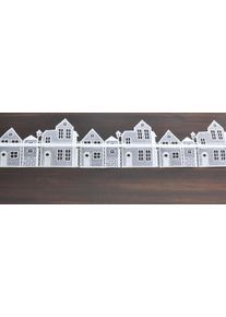 Stickereien Plauen Raamdecoratie Huizen Raamdecoratie "Huizen" (1 stuk) kunstplanten & bloemen maat 1 wit