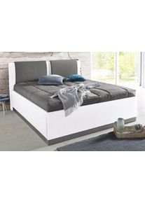 WESTFALIA Polsterbetten Gestoffeerd bed met bedkist en sprei bedden maat Microvezel wit