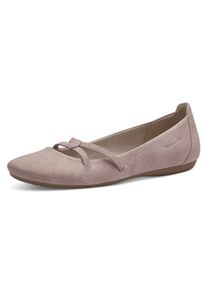 Tamaris Ballerina's Caterina Flats, feestelijke mode, slipper met elastische riem dames ballerina's met riempje maat 37 (4,5) roze