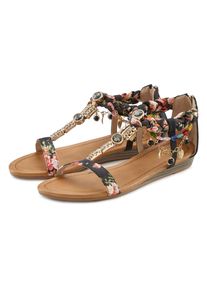 Lascana Sandalen Zomerschoen Sandalette, zomerschoen in festival-look VEGAN dames sportieve sandalen maat 35 zwart