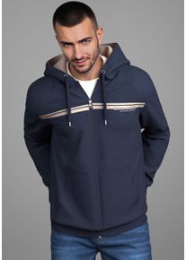Bruno Banani Sweatvest moderne borstprint unisex sweatvesten maat M (48/50) blauw