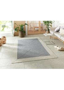 Hanse Home Vloerkleed Trenzado In- & outdoor, handgemaakt-look, loper, weerbestendig, balkon, woonkamer moderne vloerkleden grijs