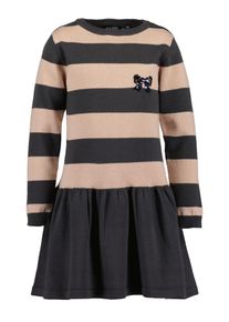 Blue Seven Gebreide jurk meisjes jurken met print maat 116 grijs