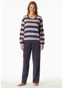 Schiesser Pyjama Casual Essentials dames nachtkleding maat 36 blauw