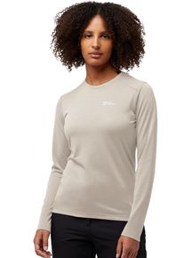 Jack Wolfskin Shirt met lange mouwen VONNAN LS T W meisjes shirts maat L (42/44) grijs