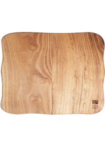 aida RAW Snijplank RAW Teak organic shape, each piece is unique snijplanken bruin
