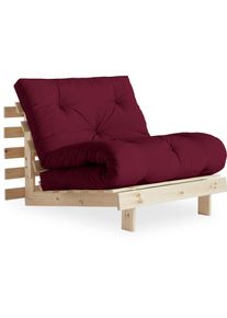 KARUP Slaapbank Daybed Roots Slaapbank – ??Gastenbed & Bank van FSC-Grenen bedden maat Katoenmix rood