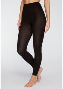 Lavana Tricotlegging verwarmend met 49% wol (1 stuk) dames leggings maat 36/38 zwart