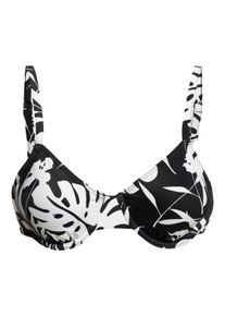 Roxy Triangel-bikinitop Printed Roxy Love The Muse dames triangelbikini's maat B zwart