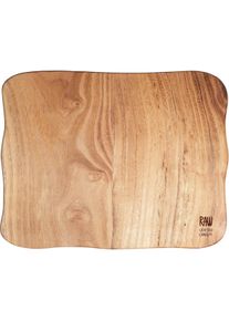 aida RAW Snijplank RAW Teak organic shape, each piece is unique snijplanken bruin