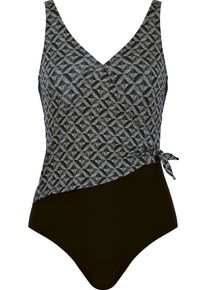 Naturana Badpak Beautiful Beaches geïntegreerde cups, figuuraccentuerend, met patroon, elastisch, comfortabel dames badpakken maat E zwart