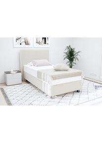 WESTFALIA Polsterbetten Boxspring Sven incl. sierkussens, naar keuze met of zonder koudschuim matrastopper boxsprings beige