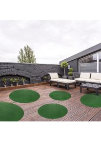 ANDIAMO Kunstgras Field, Made in Belgium Gazontapijt van naaldvilt, met noppen, voor balkon & terras (1 stuk) buitenkleden groen