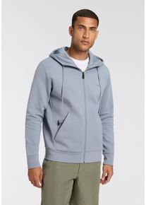 BOSS Green Capuchonsweatvest Saggy met boss print heren sweatvesten maat M grijs