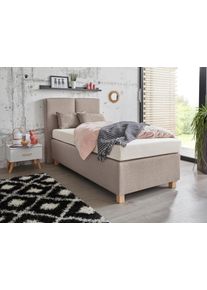 WESTFALIA Polsterbetten Boxspring met sierkussen boxsprings beige