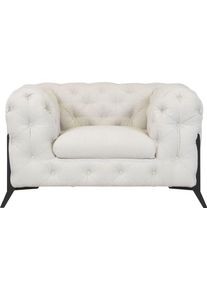 Home Affaire Chesterfield-fauteuil Amaury Fauteuil luxueuze capitonnage, moderne chesterfield look, kleur van de poten ter keuze fauteuils maat