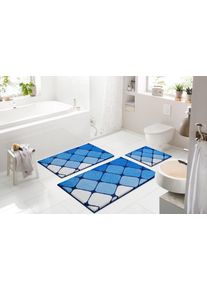 Grund Badmat Shanga (1 stuk) badmatten blauw