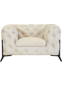 LEONIQUE Chesterfield-fauteuil Amaury Fauteuil luxueuze capitonnage, moderne chesterfield look, kleur van de poten ter keuze fauteuils maat