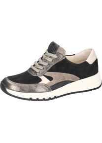 Waldläufer Waldläufer Sneakers met sleehak H-APRIL Comfortschoen, lage schoen, veterschoen, comfortabele wijdte H (= zeer wijd) dames sleehak sneakers maat 4,5