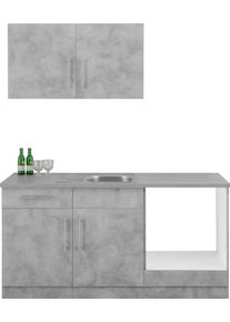 Wiho-K&uuml;chen wiho K&uuml;chen Keuken Cali keuze met elektrische apparaten, breedte 160 cm keukenkast series maat - grijs