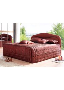 WESTFALIA Polsterbetten Gestoffeerd bed met bedkist bedden maat Jacquard rood