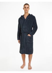 Tommy Hilfiger Underwear Badjas met opgestikte zakken (set, Met een bindceintuur) heren badjassen maat L (52) blauw