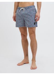 Jack & Jones Jack & Jones Zwemshort JPSTMAUI JJSWIM MINI STRIPE AKM SN heren zwembroeken maat XXL blauw
