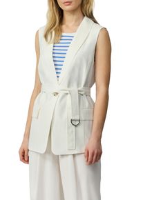 s.Oliver Lang gilet met twillstructuur dames lange gilets maat 40 wit