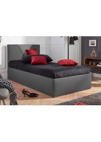 WESTFALIA Polsterbetten Gestoffeerd bed Malibu met bedkist bij uitvoering met matras bedden grijs