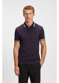 BOSS Green Poloshirt PADDY met contrasterende strepen aan de kraag heren poloshirts maat 5XL roze