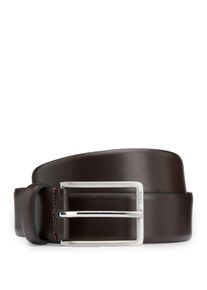 BOSS Leren riem Erman-L_Sz35 met subtiele BOSS-reliëf op de sluiting heren riemen maat 120 bruin