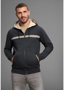 Bruno Banani Sweatvest moderne borstprint unisex sweatvesten maat S (44/46) zwart