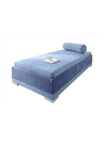 Maintal Bed blauw, slaapbanken, Breedte ligoppervlak: 90 cm, Lengte ligoppervlak: 200 cm